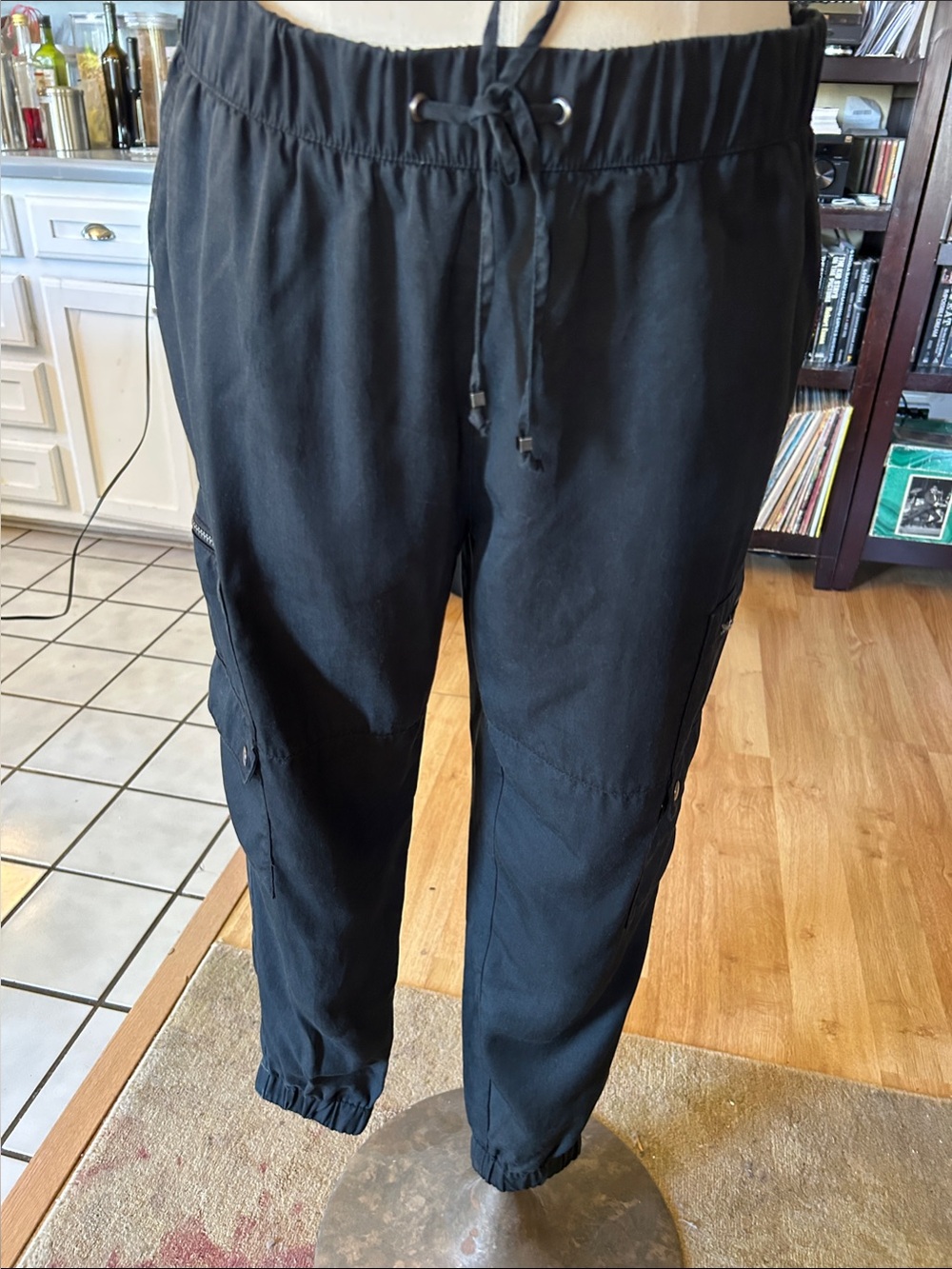 Banana Republic Black Drawstring Jogger Pants